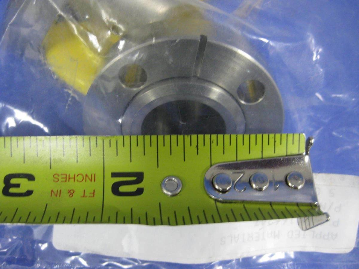 Used AMAT 0040-22223 Vacuum Tube 90 Deg Miltered Elbow, 2" x 2.75" Conflat Flange