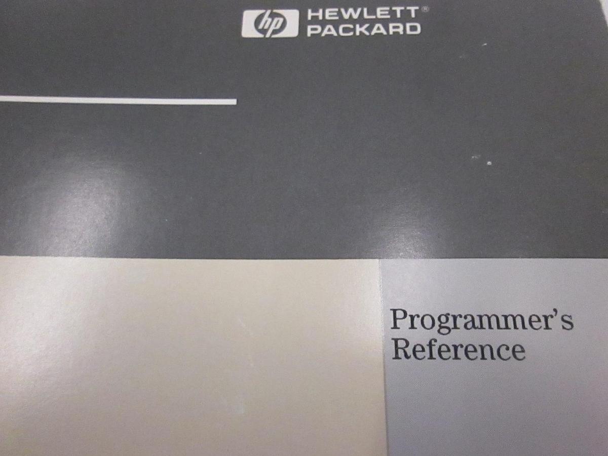 Used HP 54520 and 54520 Oscilloscopes Programmer's Reference, Used