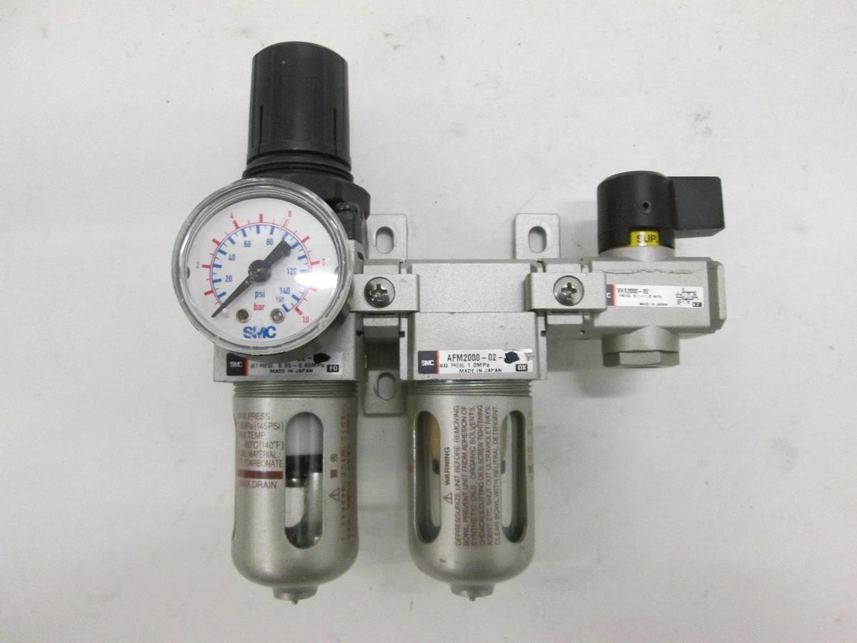 Used SMC, AW2000-02, AFM2000-02, Filter Regulator Assy, Used
