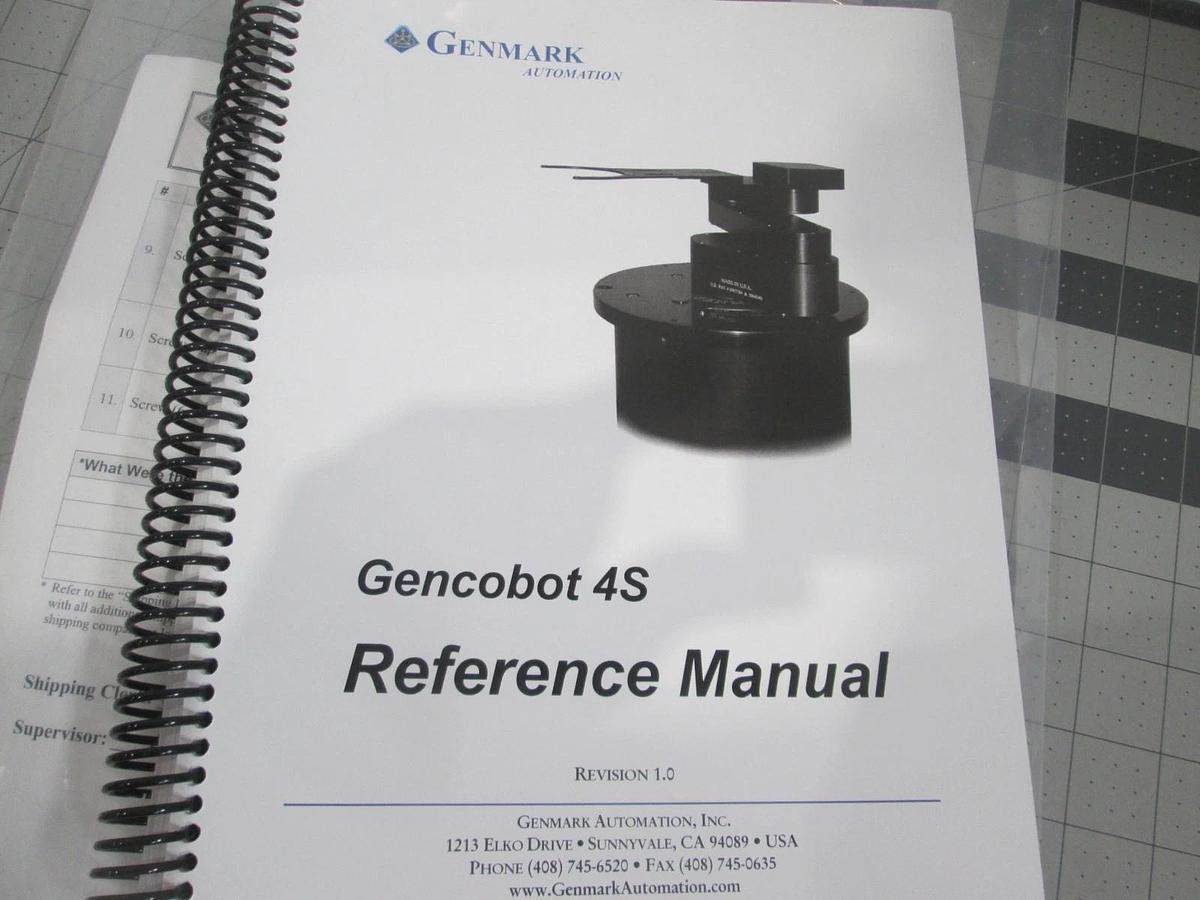 Genmark, GencoBot, 4S604304 Robot and Robot Arm w/ Software and Manual, New