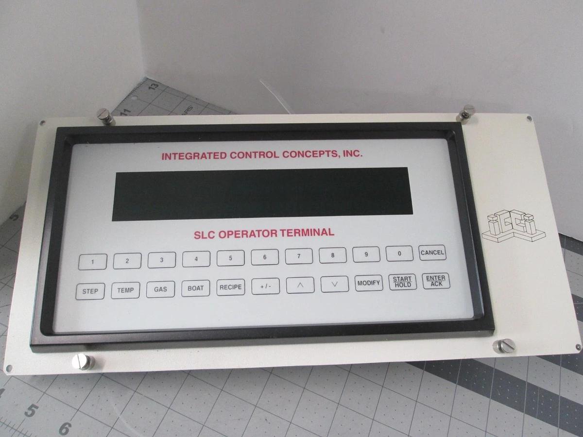 Used ICCI, SLC Operator Terminal, Front Panel, Used