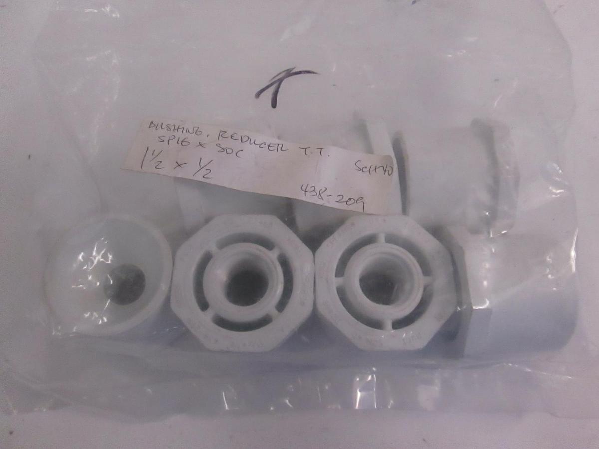 Used Spears 438-209 Reducing Bushing Body SPIG X SDC 1 1/2" X 1/2", Lot of 7