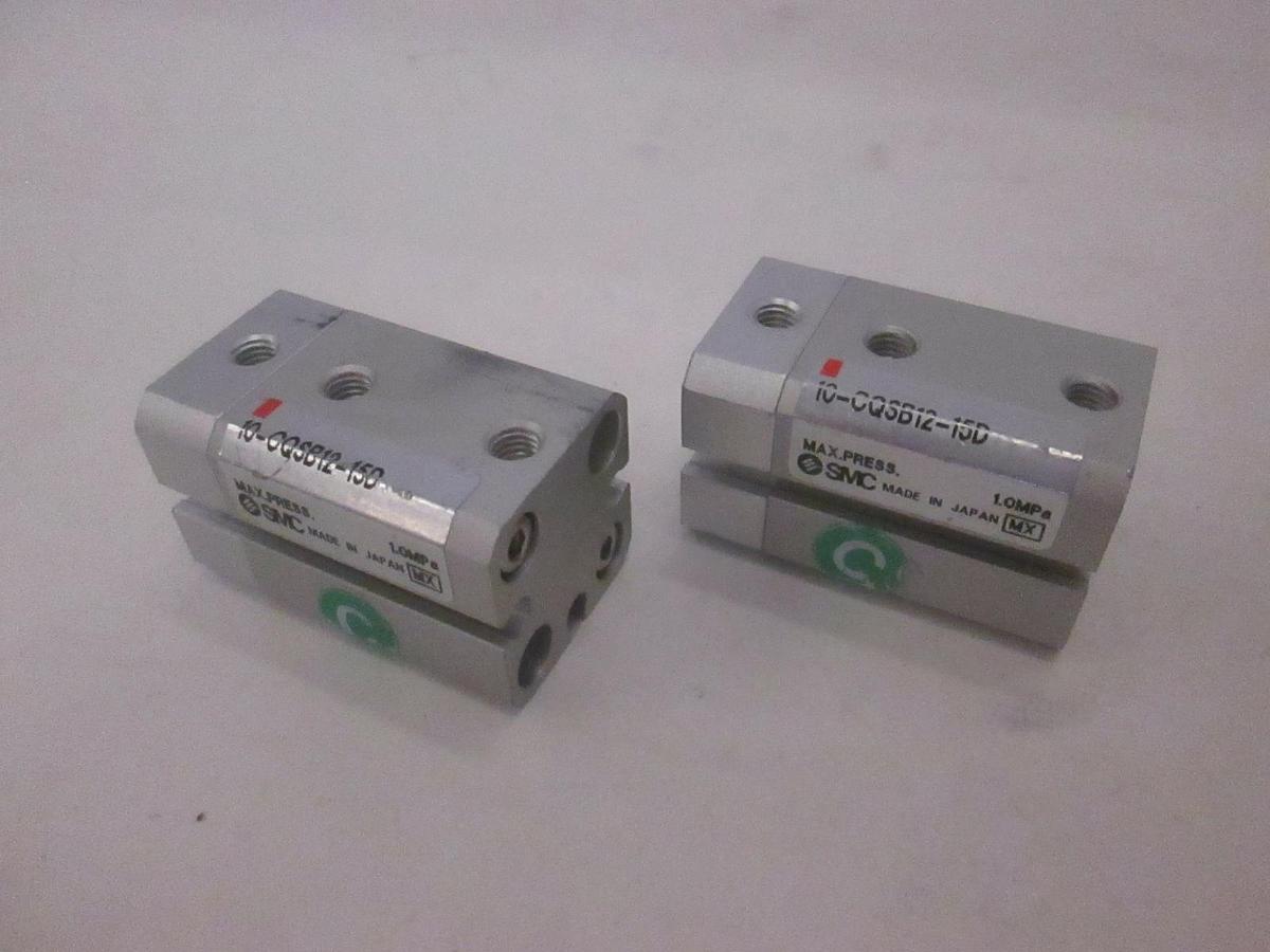 Used SMC, 10-CQSB12-15D, Compact Cylinder, Used, Lot of 2