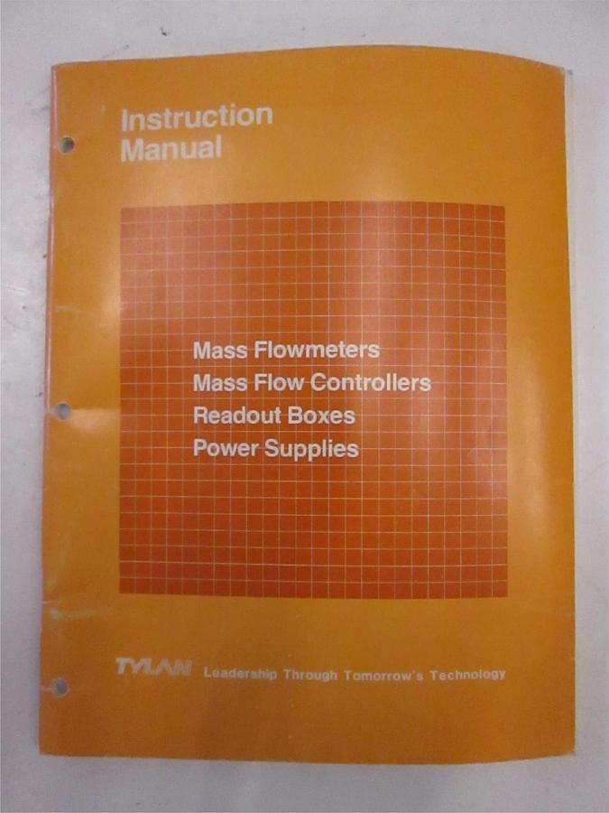Used Tylan Mass Flowmeters, MFCs, Readout Boxes, Power, Instruction Manual, Used