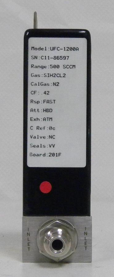 Used Unit UFC-1200A Mass Flow Controller, Gas- SiH2CL2, Range- 500 SCCM, Used