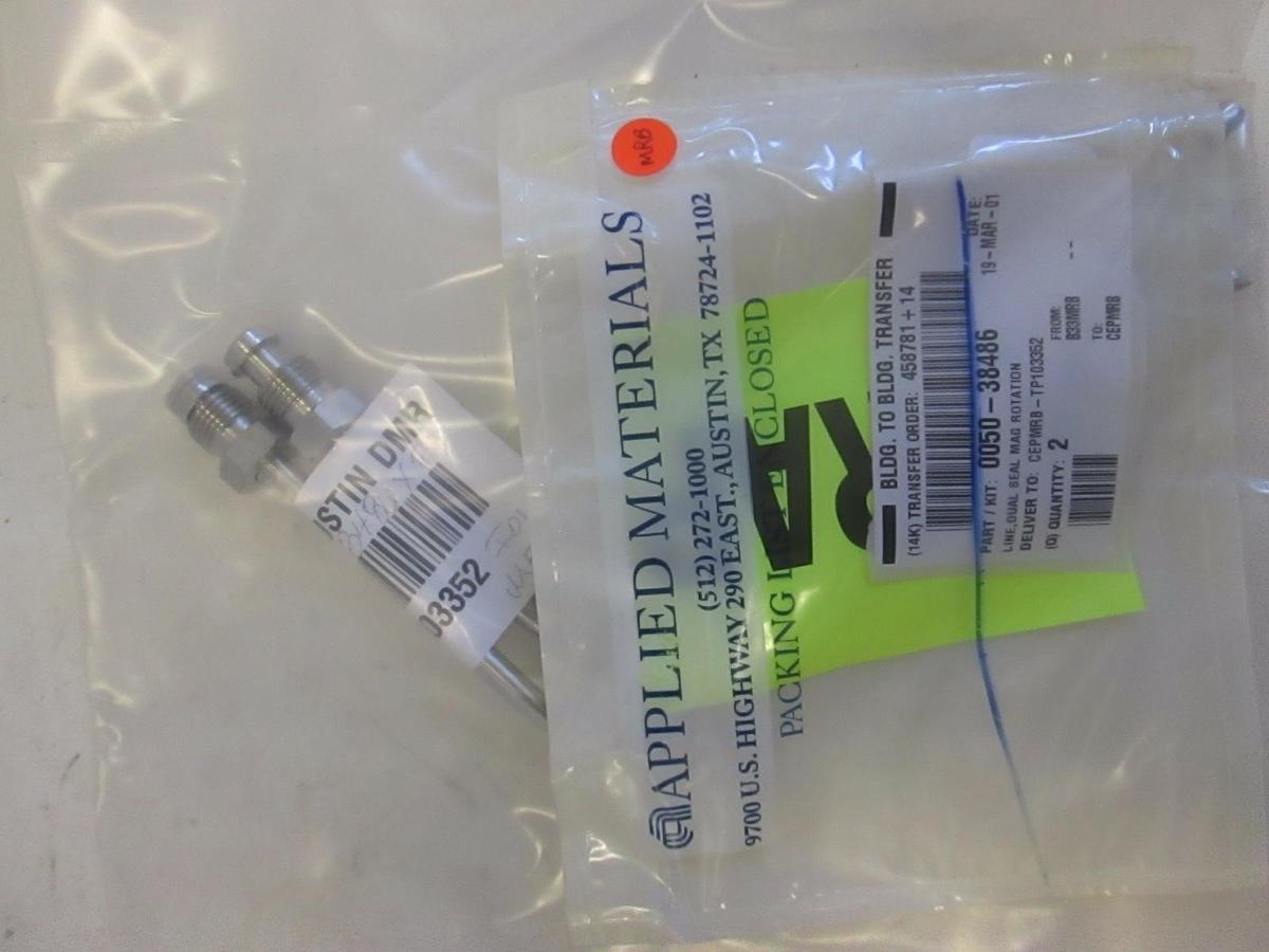 AMAT, 0050-38486, Line, Dual Seal Mag Rotation, New, Lot of 2