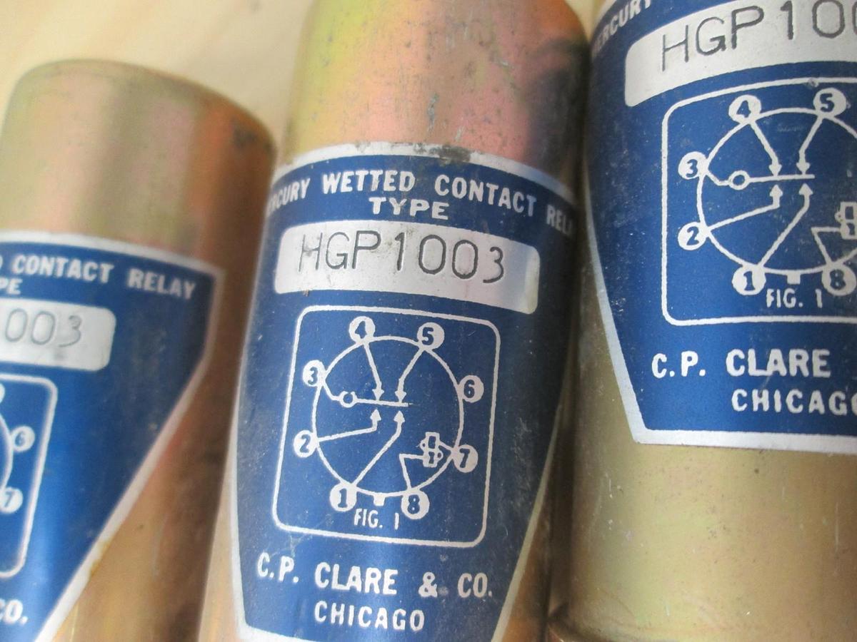 Used C.P. Clare & Co., HGP1003, Contact Relay, Used, Lot of 4