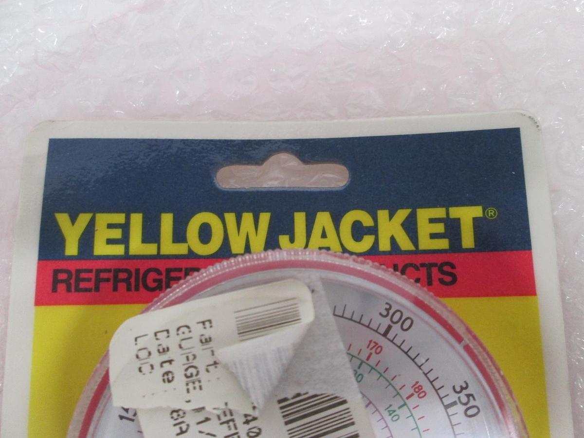 Used Yellow Jacket, Gauge, Refrigeration, 0-500 PSI, New