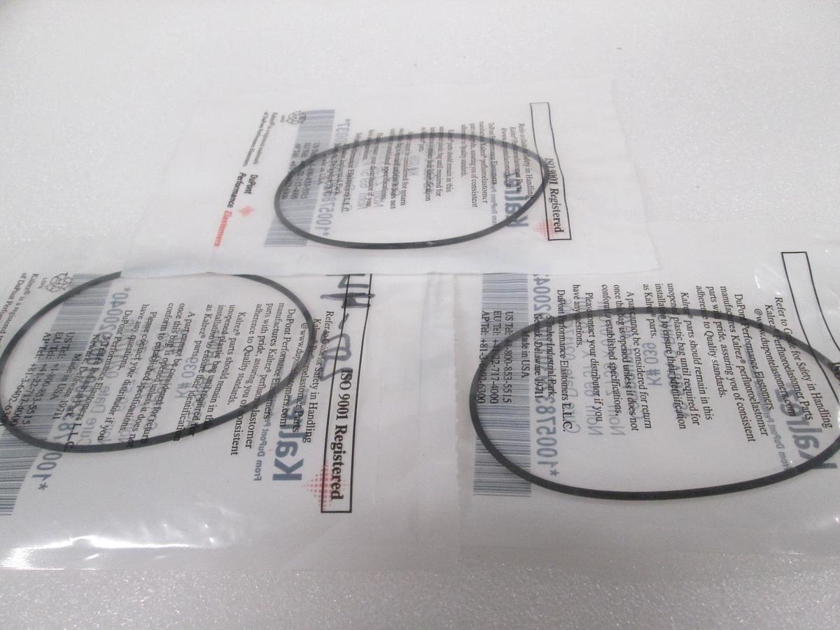 Used Kalrez, AS-568A O-Ring, K#039, Compound 4079, New, Lot of 3