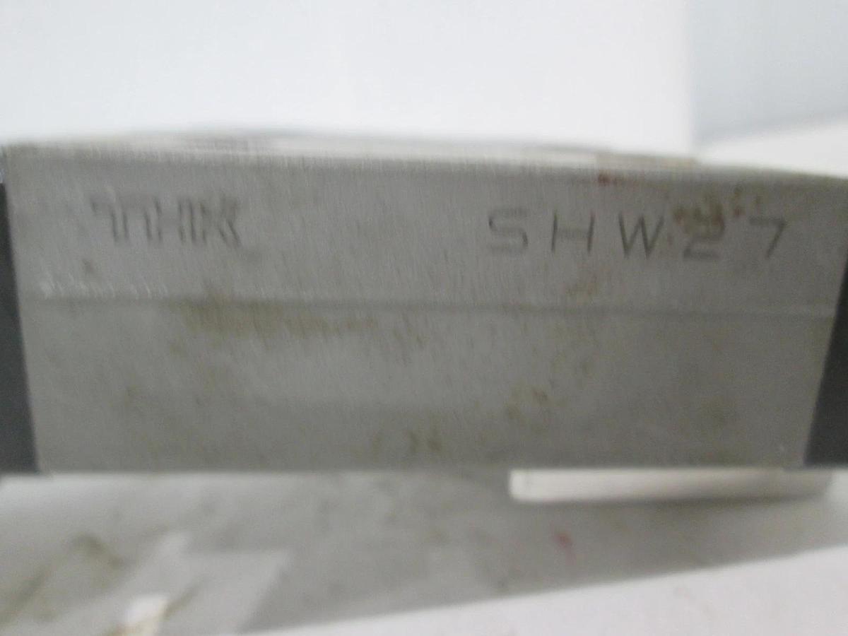Used THK, SHW27, Linear Slide Block w/ Guide Rail, Used