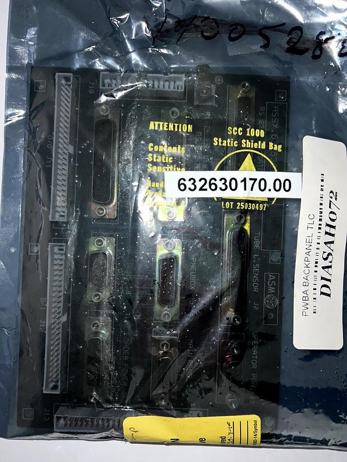 Used PWBA Backpanel TLC DIASAH072 632630170.00, New