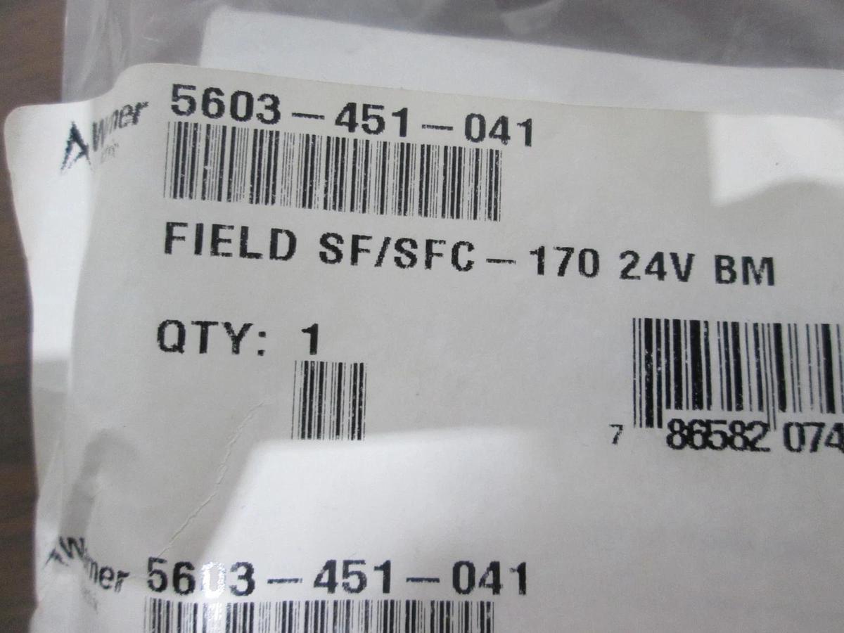 Warner, 5603-451-041, Field SF/ SFC-170 24V BM, New