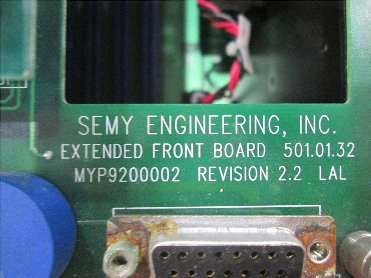 Used Semy Engineering, NMYP9501027, Card Cage w/ MYP9200002 Front Board, Used