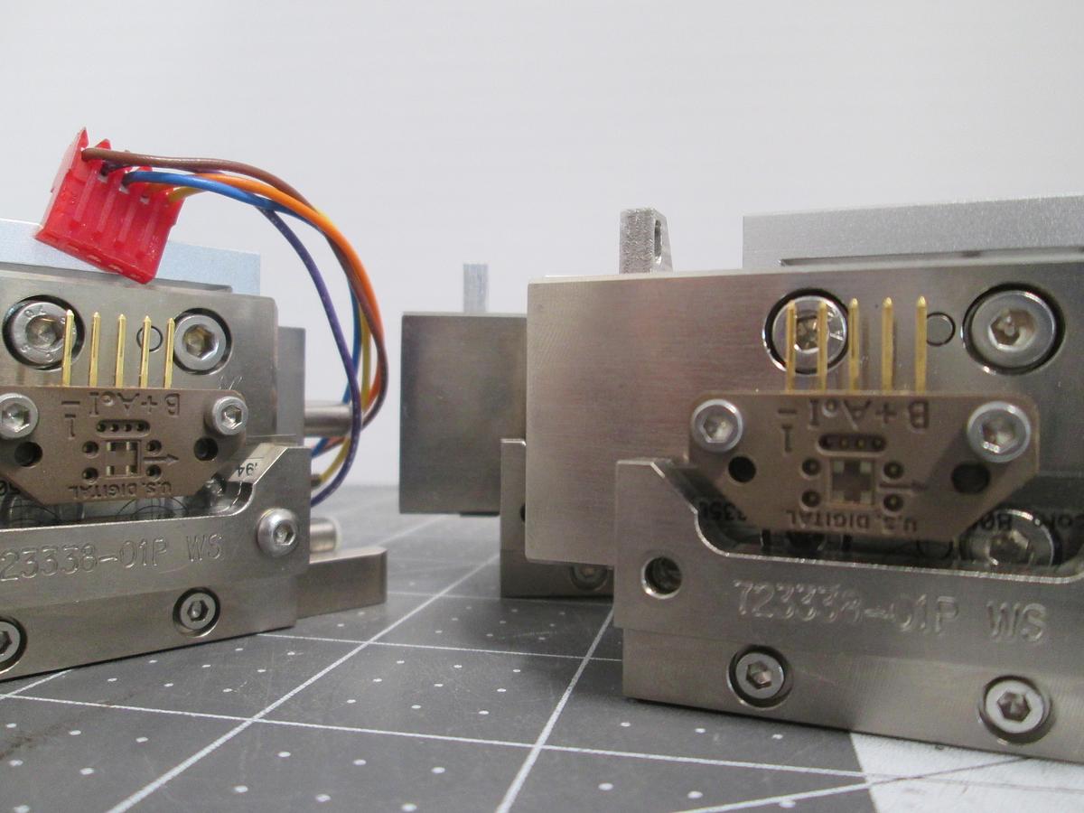 Used SMC 11-MXJ8-5CP Precision Air Slide Table Lot of 3 Cleanroom Actuator Bracket