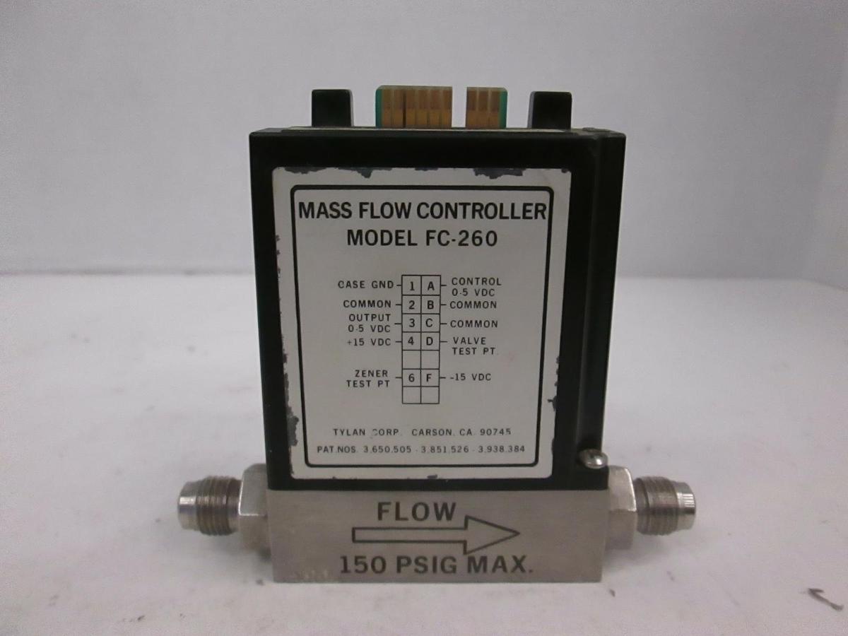Used Tylan FC-260, Mass Flow Controller MFC, O2, 50 SCCM, Used