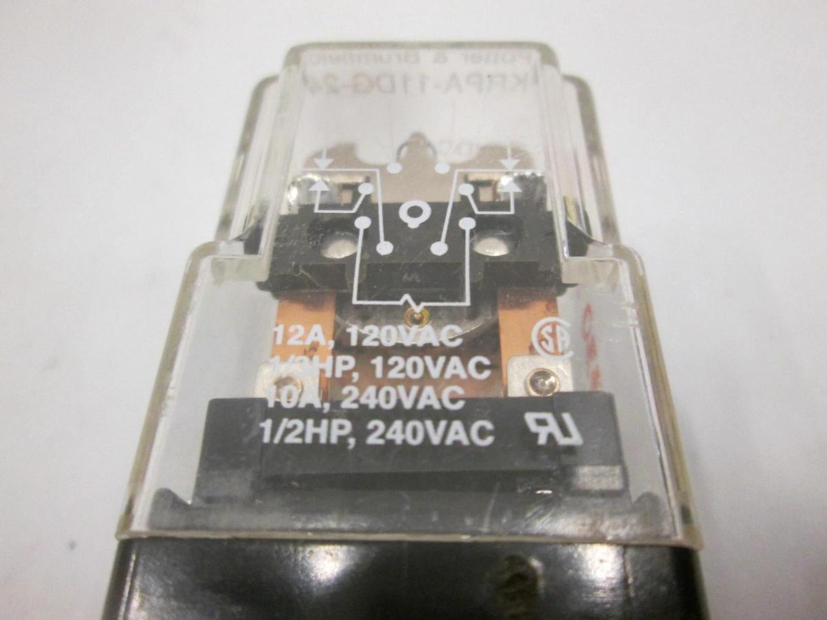 Used Potter & Brumfield, KRPA-11DG-24, 24VDC Relay, Used