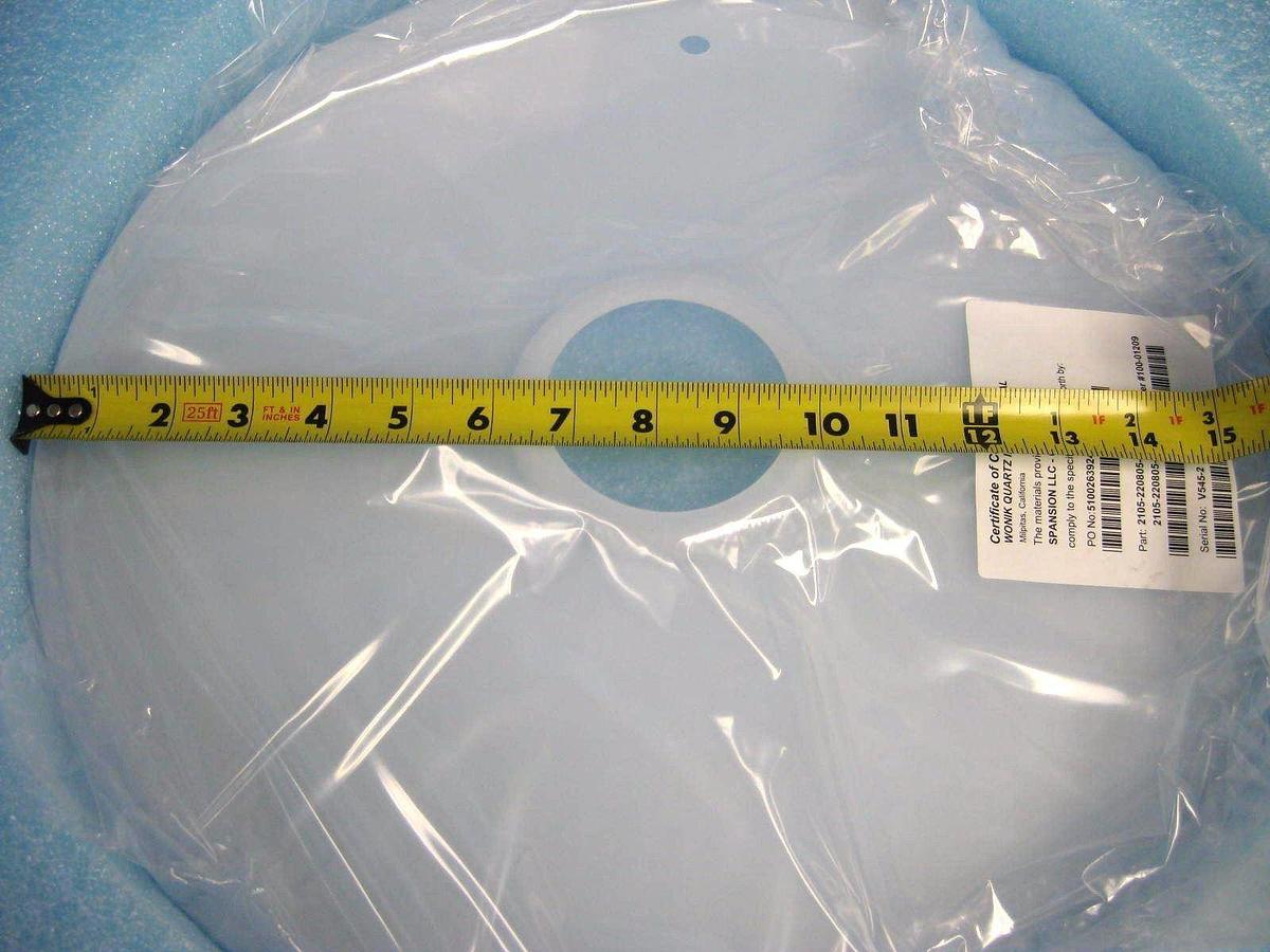 Used TEL Tokyo Electron Quartz Cap Cover, 2105-220805-51, New TEL 303 furnace