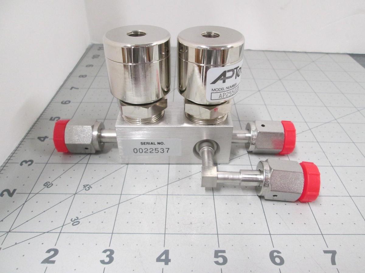 Used APTech, AP2550SM DUAL A TSVG, Pressure Valve, New