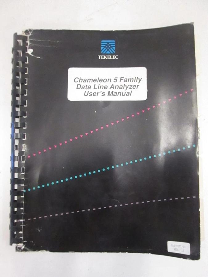 Used Tekelec Chameleon 5 Family Data Line Analyzer User's Manual, Used