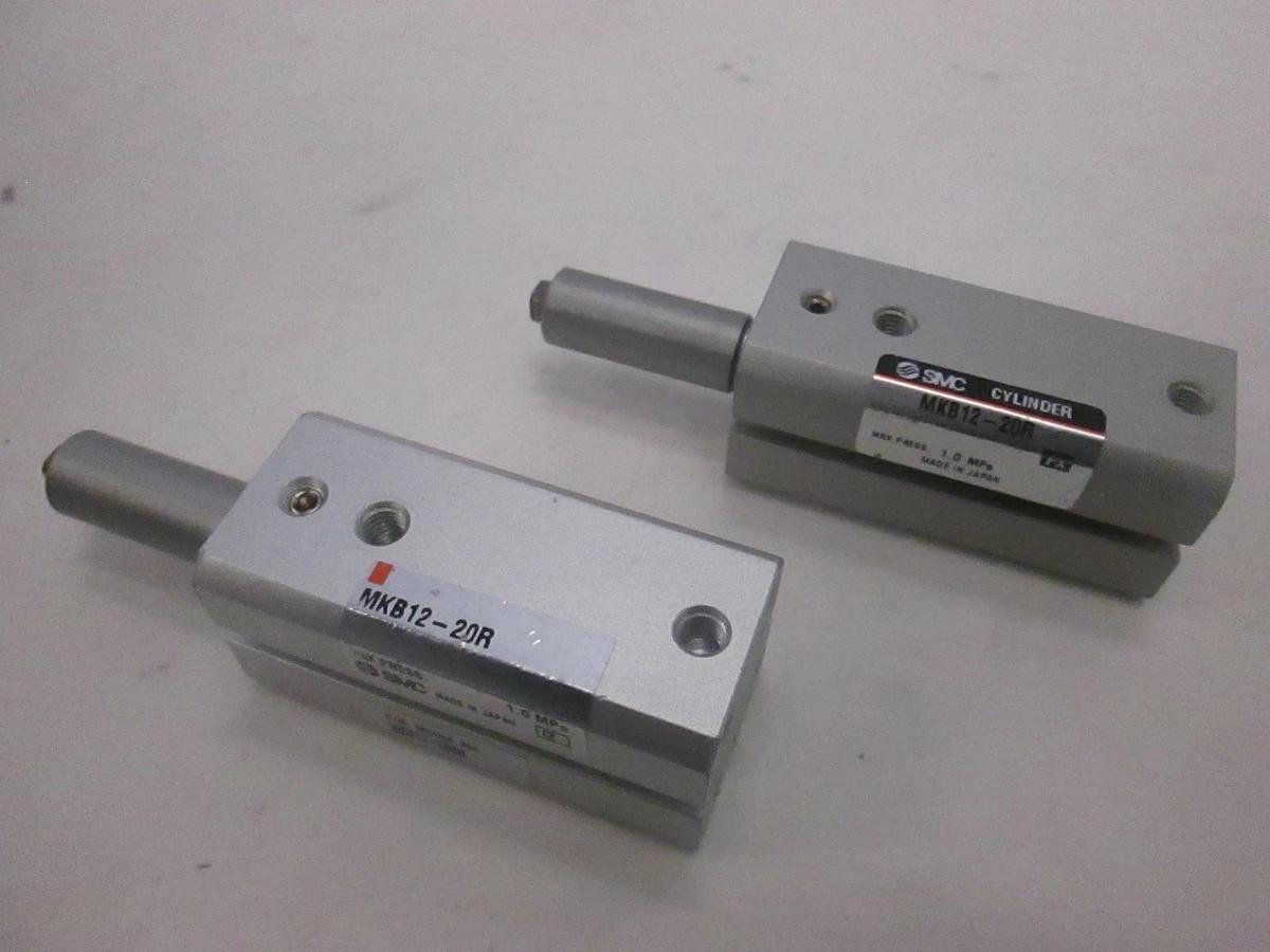 Used SMC, Rotary Clamp Cylinder, MKB12-20R, Used, Lot of 2