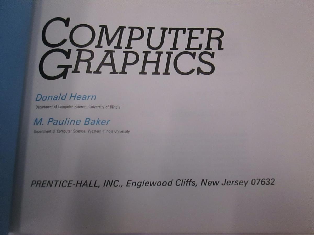 Used Computer Graphics, Donald Hearn, 07632, Used