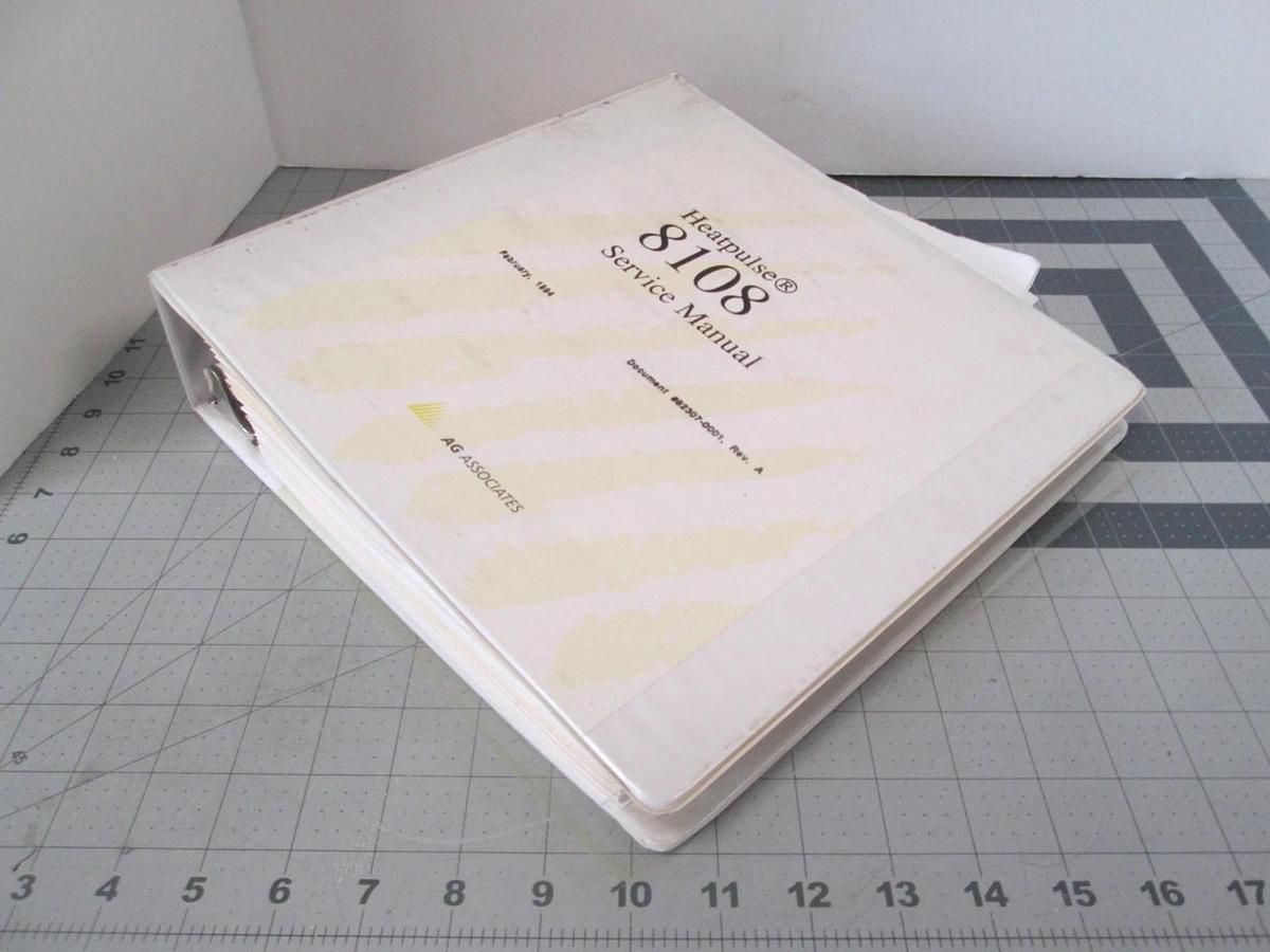Used Heatpulse, 8108, Service Manual , 82307-1000, Rev A, Used