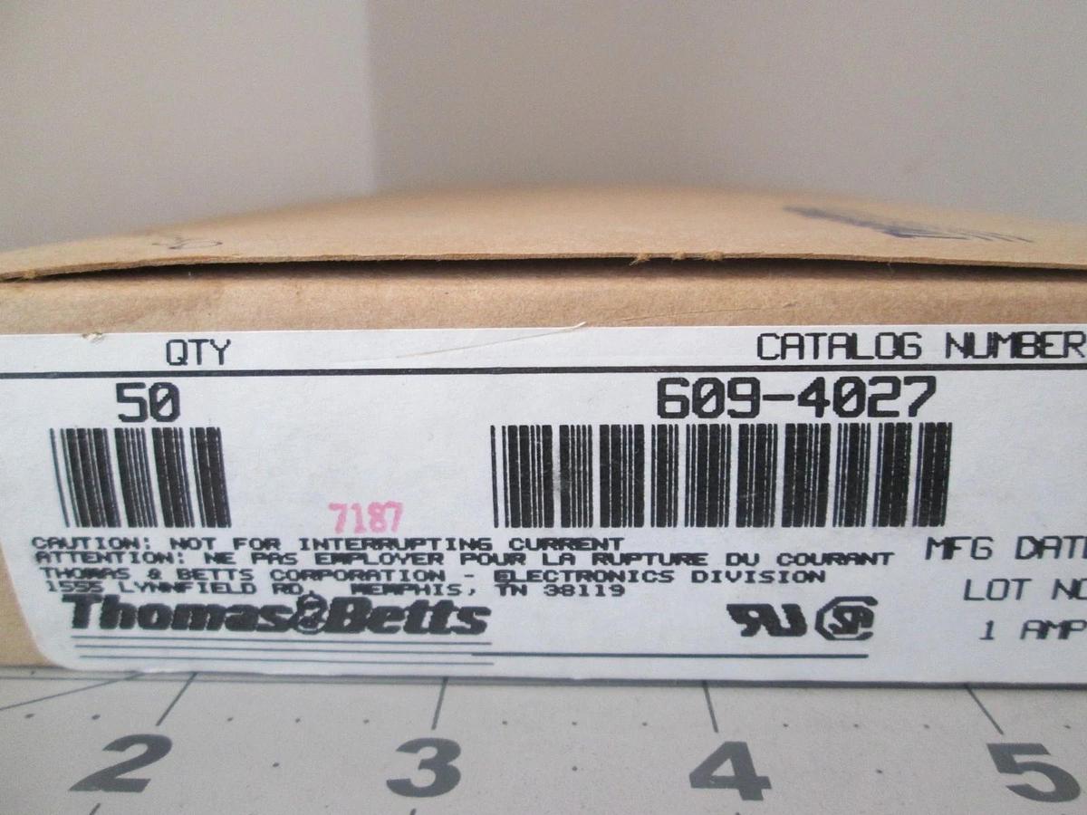 Thomas Betts, 609-4027, Header Connector, New, Lot of 50