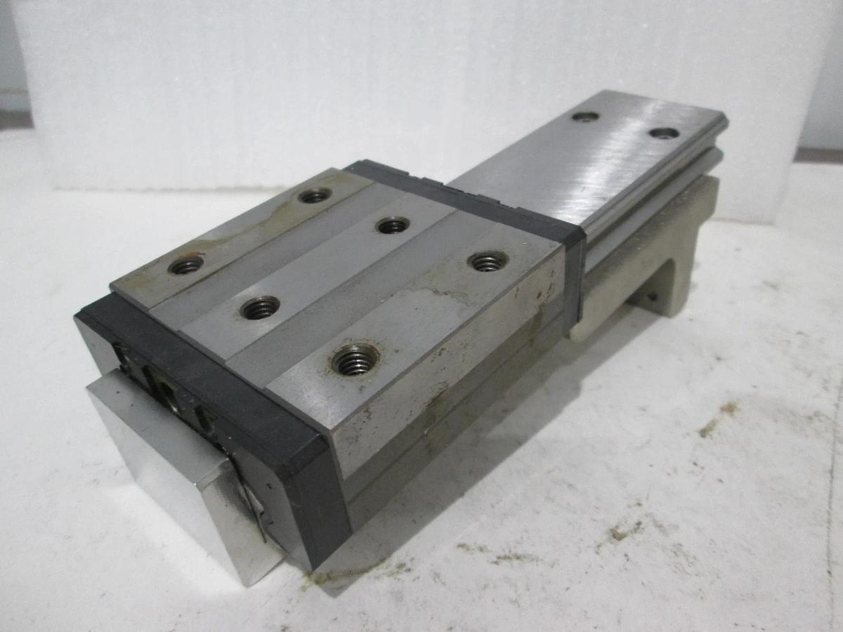 Used THK, SHW27, Linear Slide Block w/ Guide Rail, Used