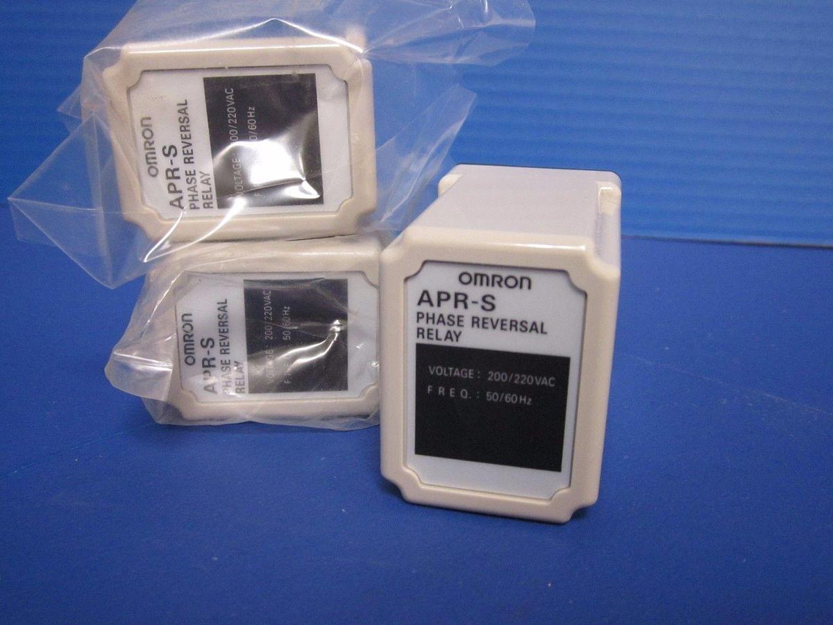 Omron APR-S Phase Reversal Relay - Lot of 3 NEW