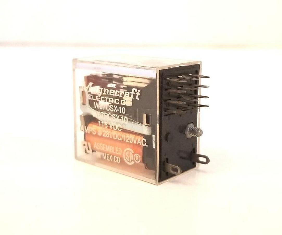 Used Magnecraft W67CSX-10, W67RCSX-10  Relays, Lot of 9, Used