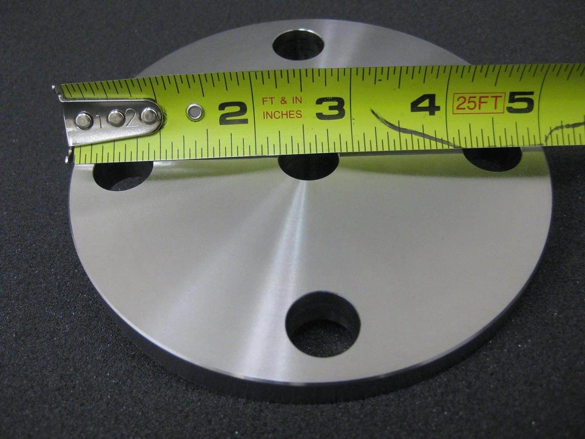 Stainless Steel Vacuum Fitting: 5" F Flange to NW16 Adapter