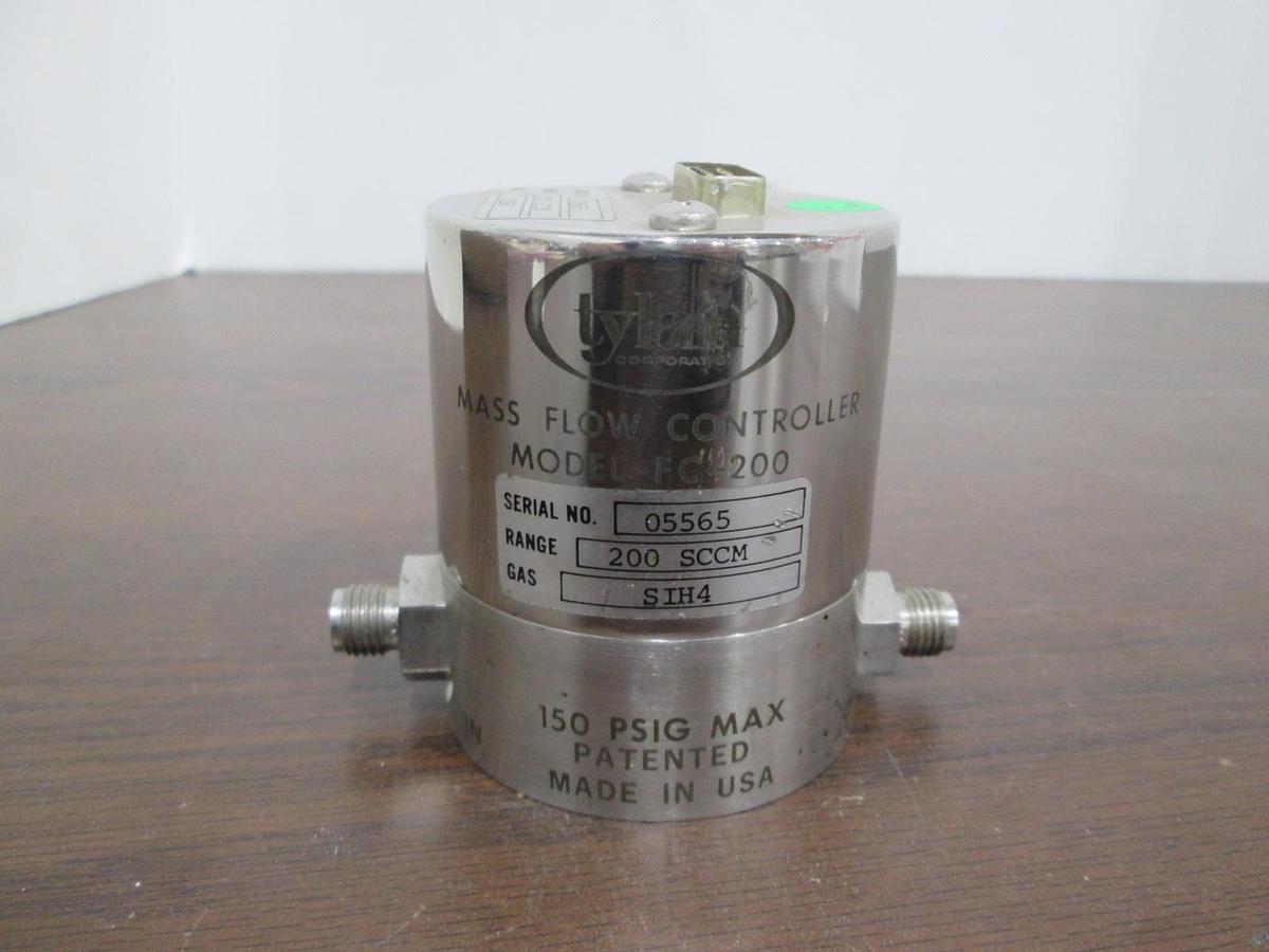 Used Tylan, Mass Flow Controller, FC-200, 200 SCCM, SIH4, Used