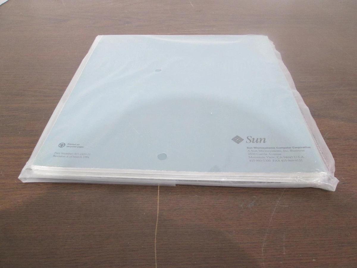 Used Sun, SPARCstation 20 Manual Set, 825-2389-02, REV A, New