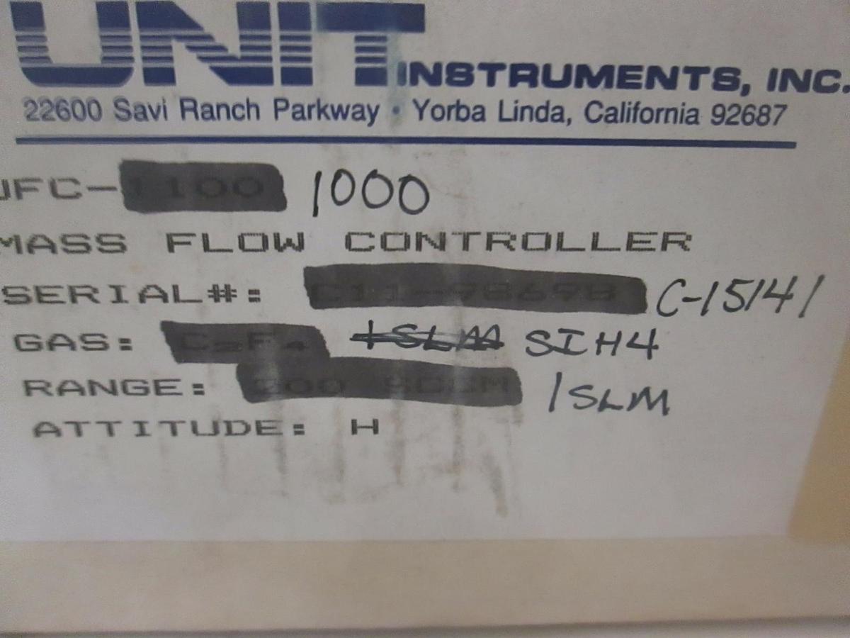 Used Unit UFC-1000 Mass Flow Controller SIH4, 1 SLM, New