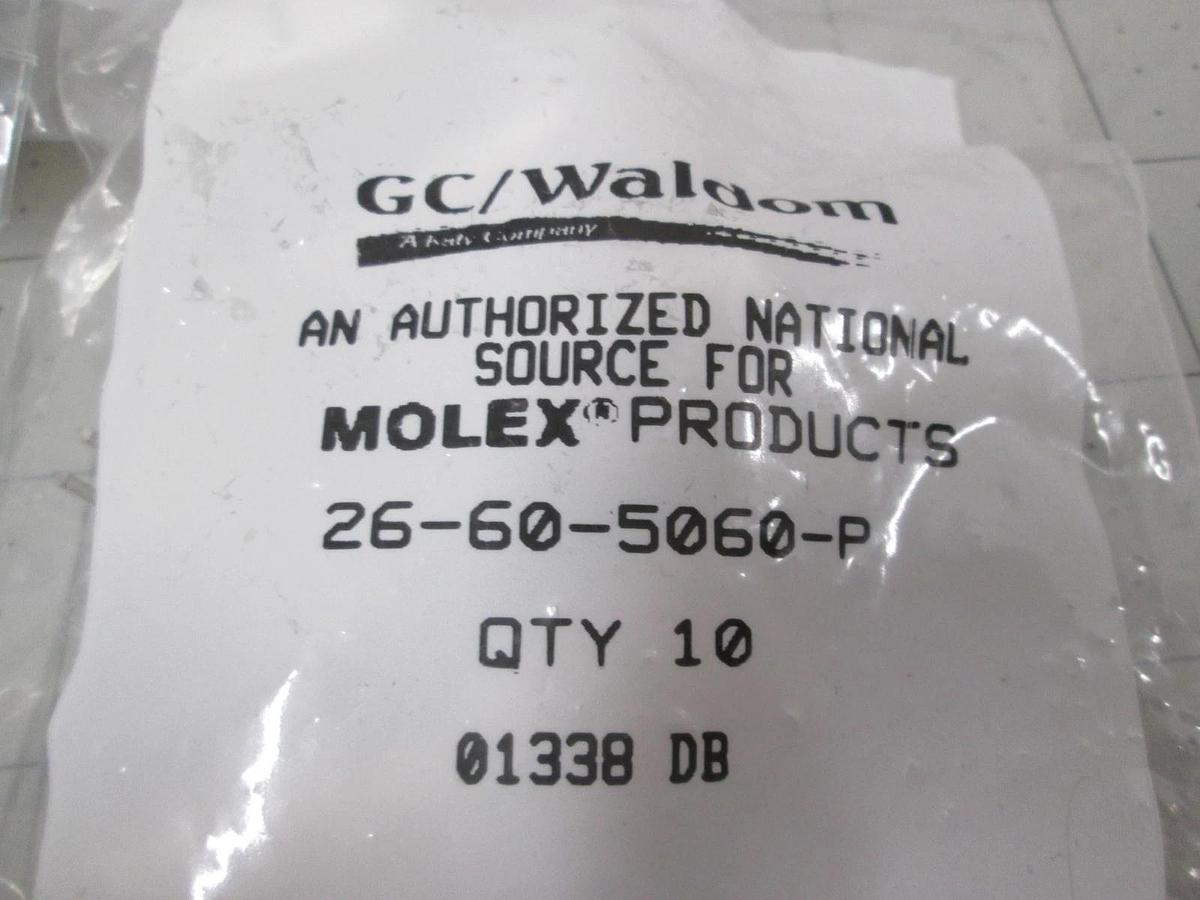 Molex, 26-60-5060-P, Connector, GC Waldom Header 6 POS right Angle, Tin, New