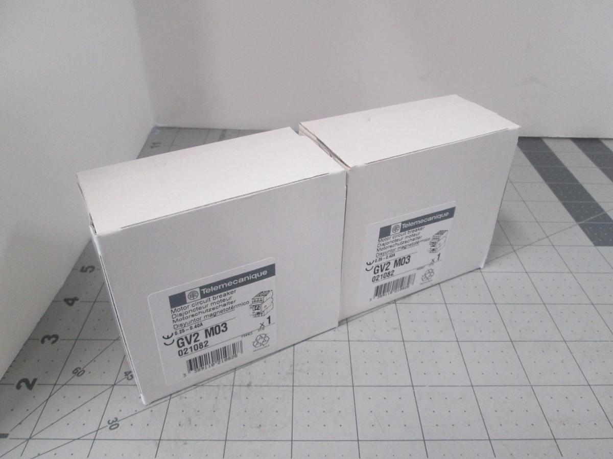 Telemecanique, GV2 M03, Motor Circuit Breaker, New, Lot of 2