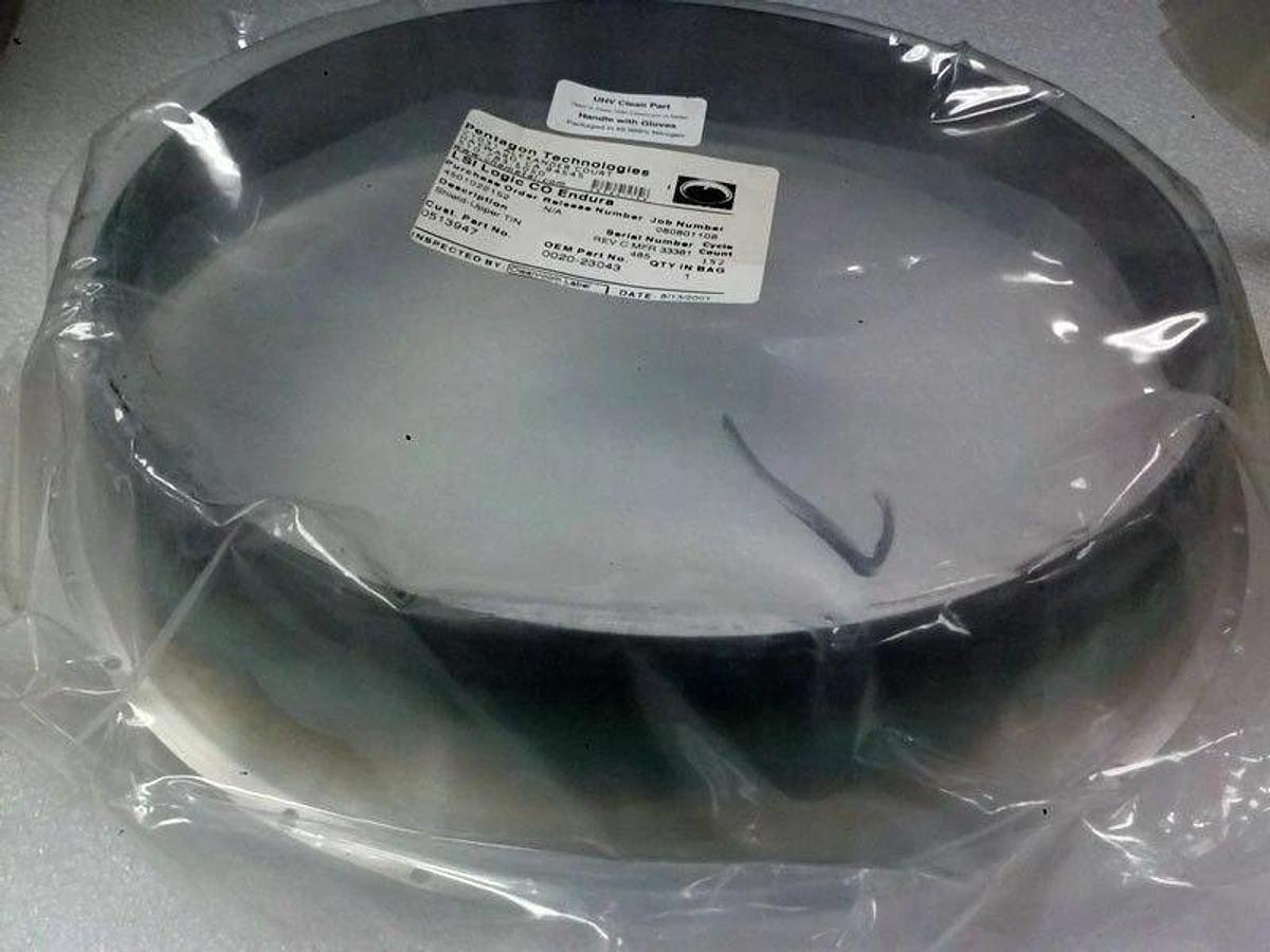 Refurbished AMAT Applied Materials 0020-23043 Shield Upper TIN, Refurb by Manuf, Sealed Bag