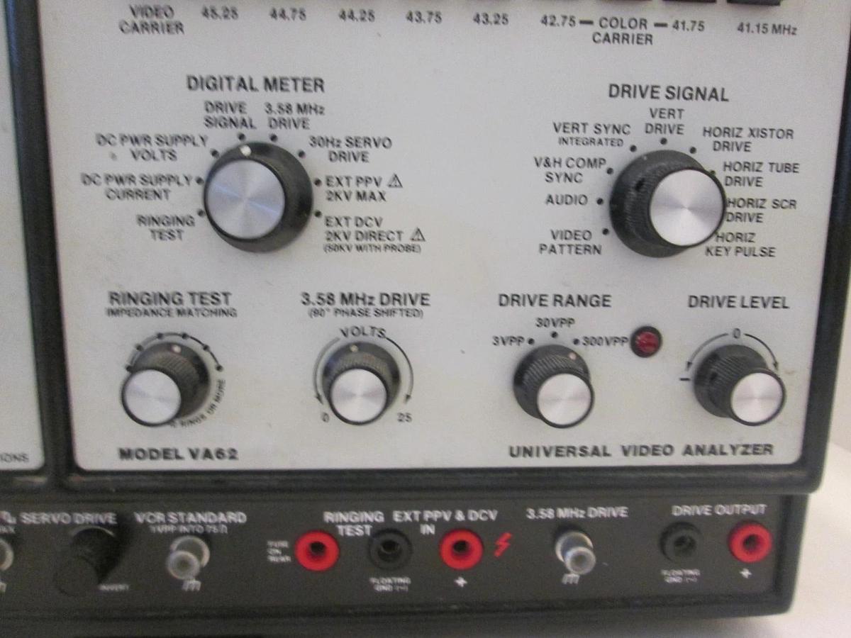 Used Sencore, Model VA62, Universal Video Analyzer, Used