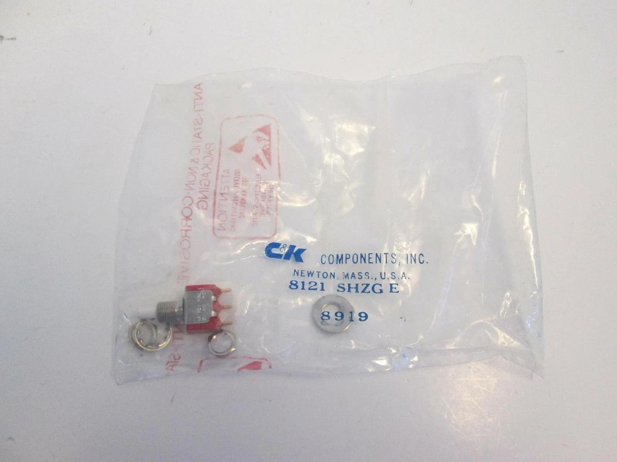 Used C&K Components, 8121SHZGE 8919, New