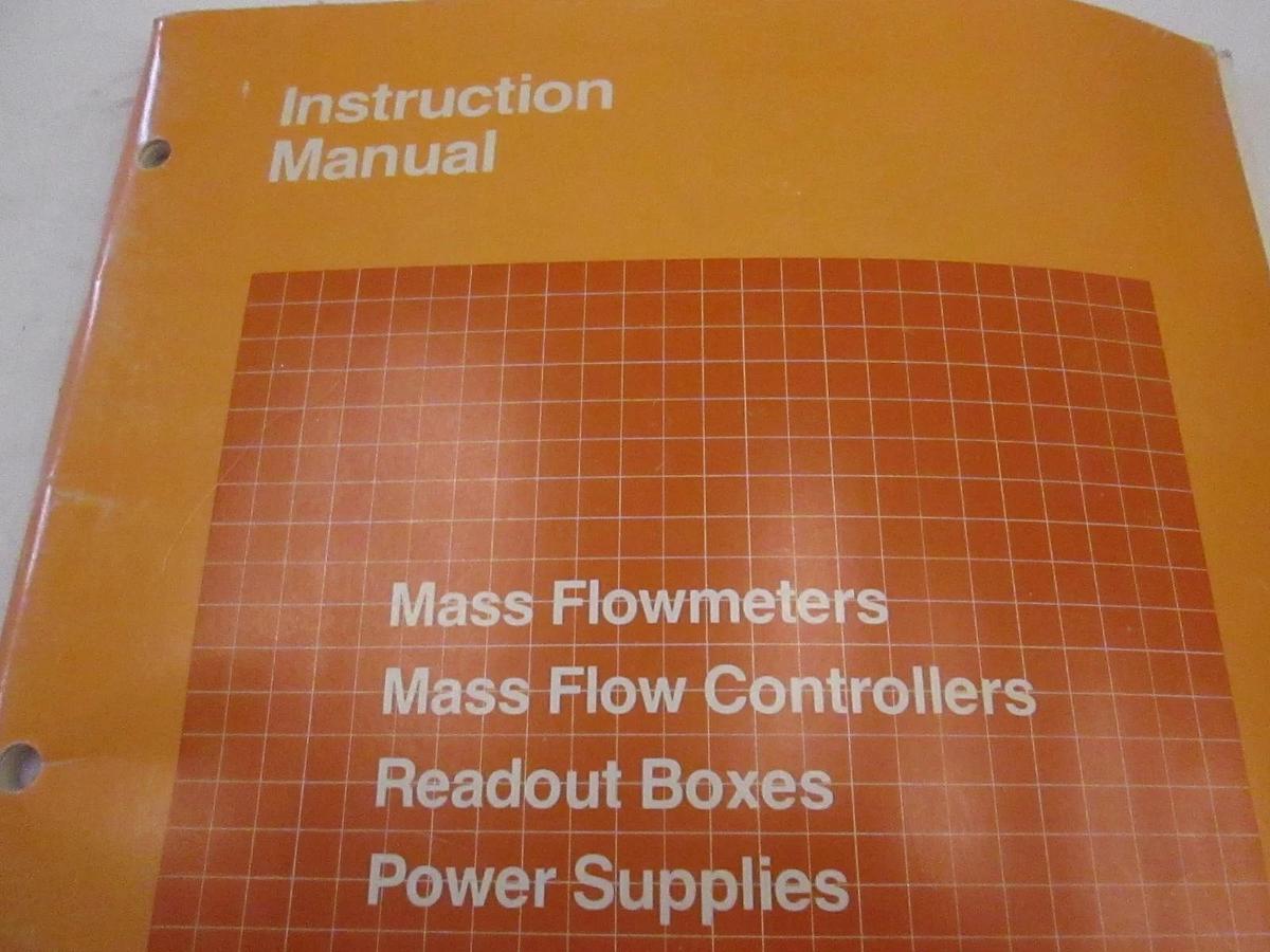 Used Tylan Mass Flowmeters, MFCs, Readout Boxes, Power, Instruction Manual, Used