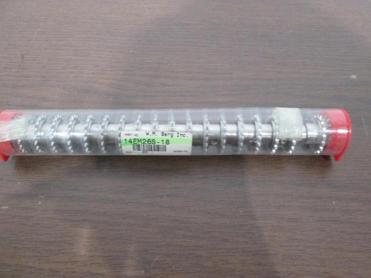 W.M. Berg, 14EM26S-18, Mini Pitch Sprocket, 18 Teeth, .1475”, New, Lot of 20