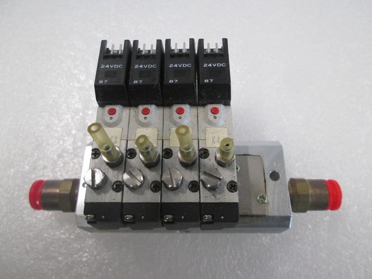 Used Humphrey, H040-4E1, 4 Valve Block Assy w/ H040M5F, Used