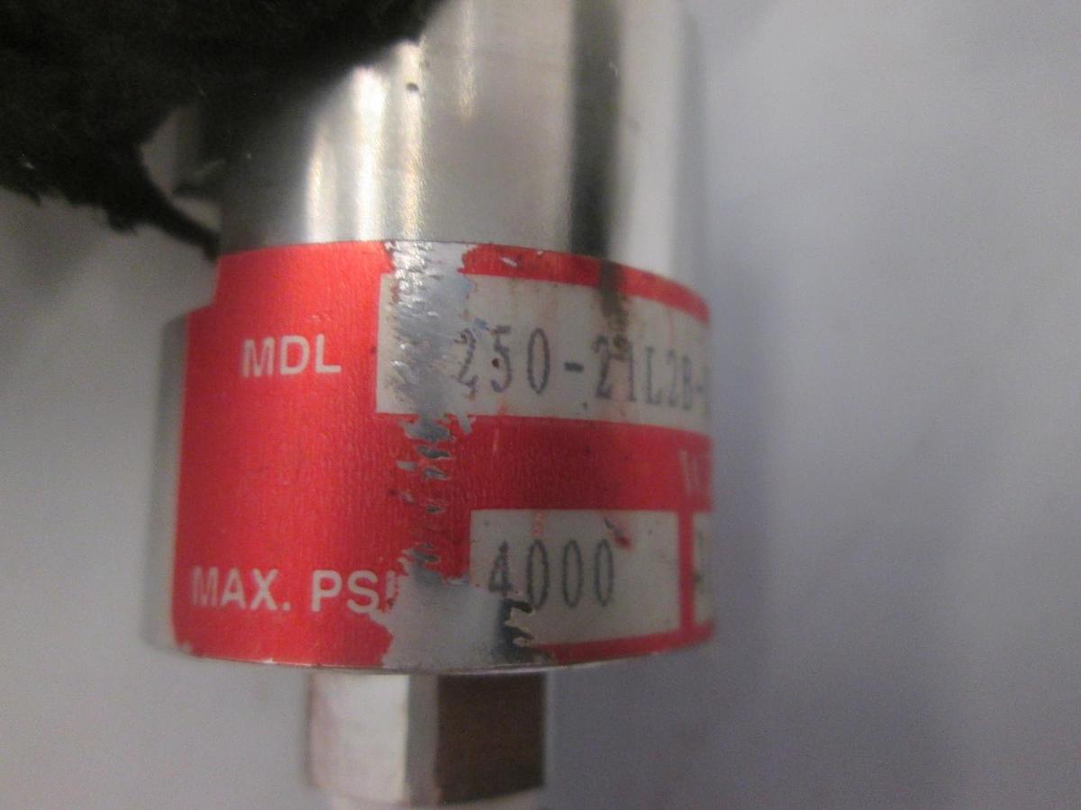 Used Wasco Inc., 250-21L2B-X/8013, Pressure Switch, 4000 PSI, Used