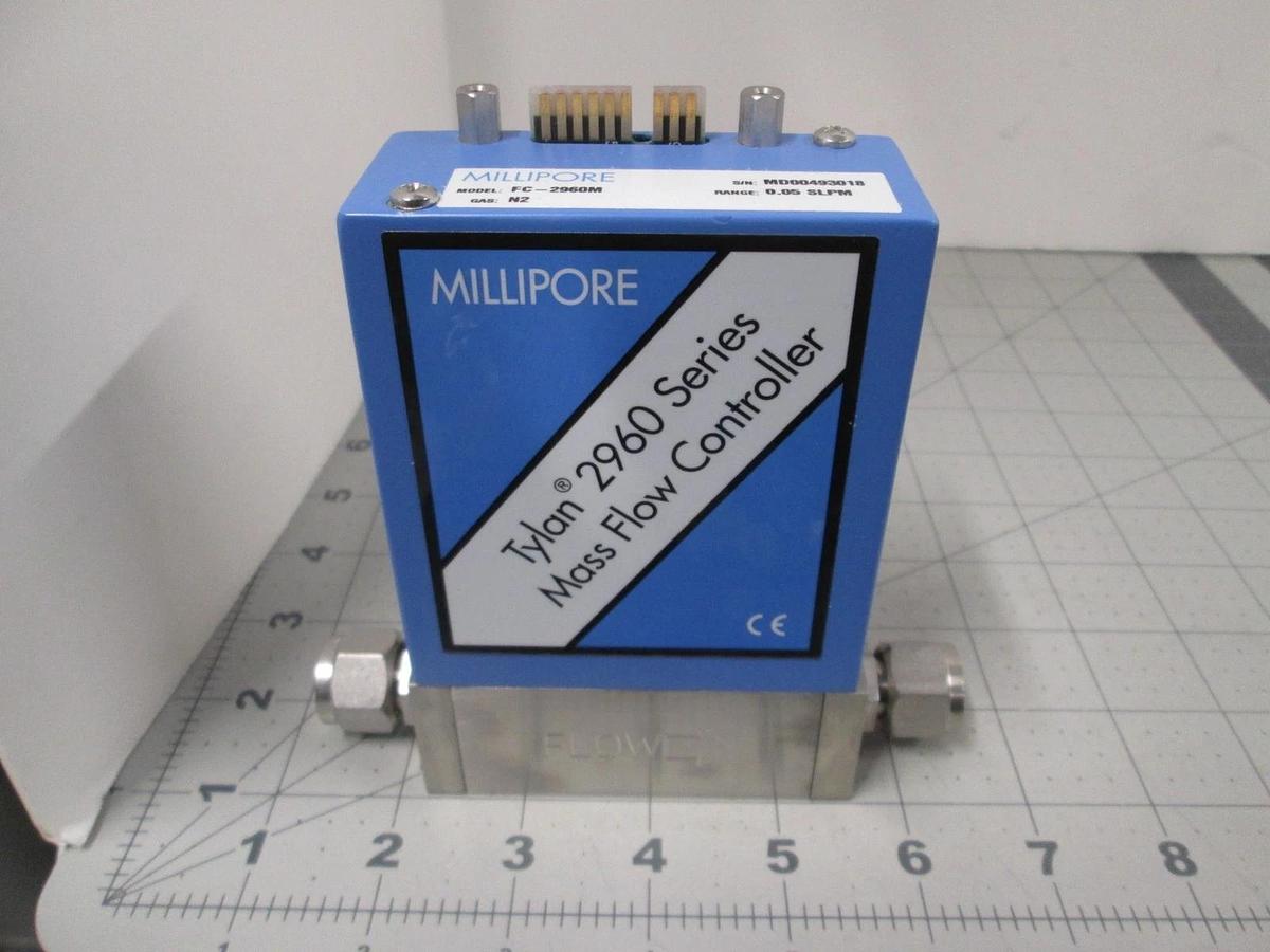 Millipore, FC-2960M, N2. 0.05 SLPM, Mass Flow Controller, New