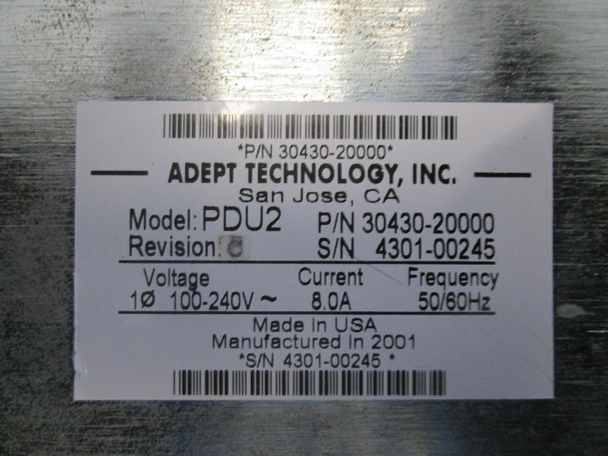 Used Adept Technology, Power Distribution Unit, PDU2, Used