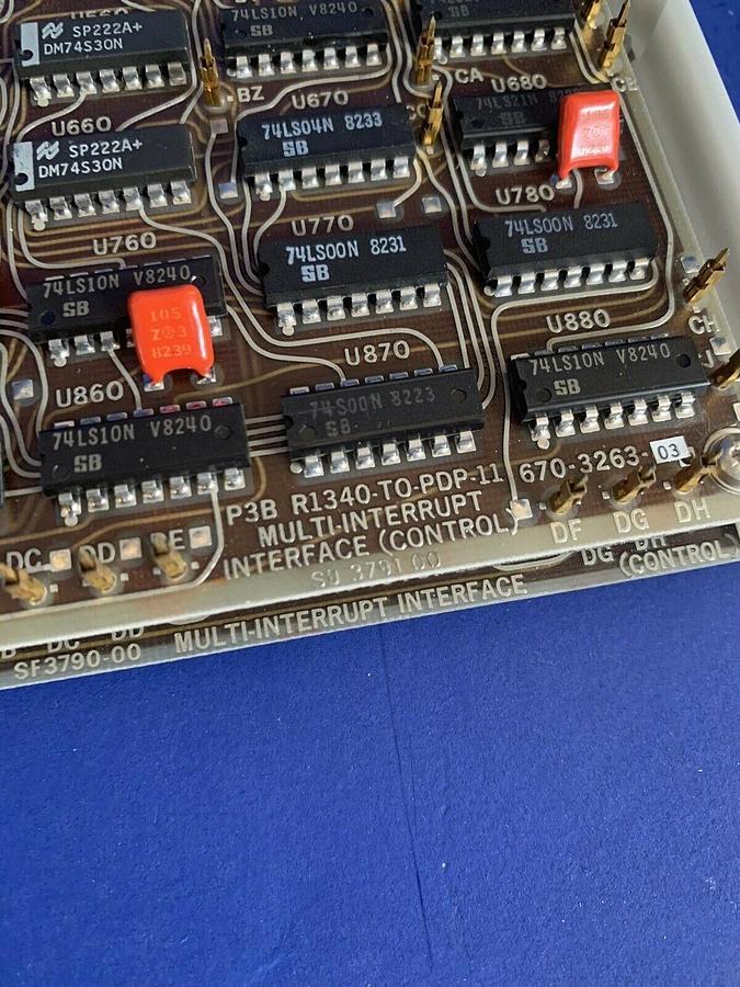 Used Tektronix 670-0705-01 Control (PDP-11) Multi-Interrupt Interface PCB Assy, Used