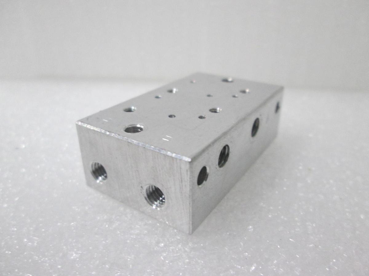 Used SMC, K01-021, 2 Position Manifold Block for Valve, New