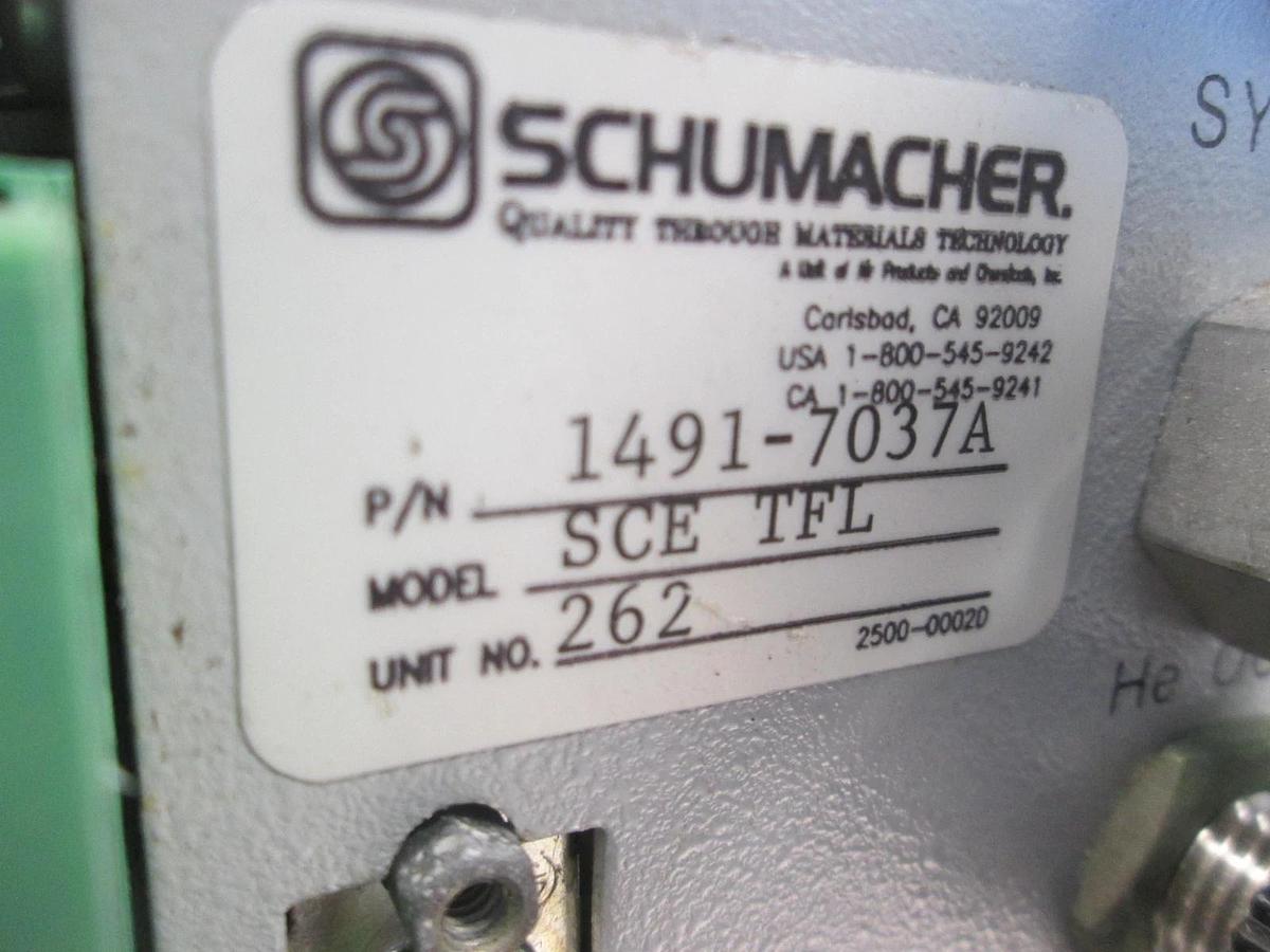 Used Versum Schumacher, 1491-7037A, SCE TFL, Transfill Source Controller, Used