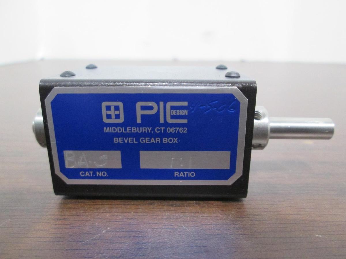 Used PIC Design, BA-3, Bevel Gear Box, 1:1 Ratio, Used