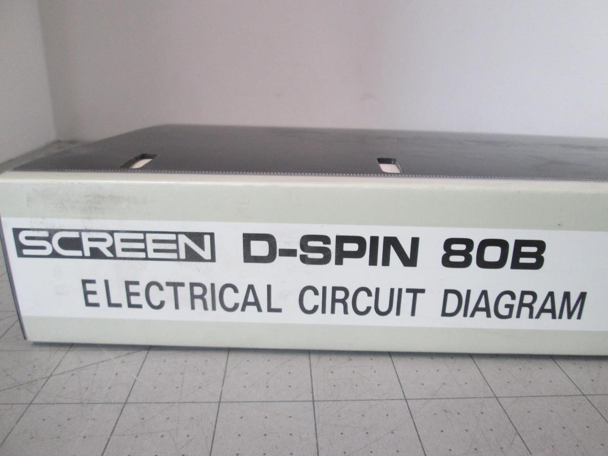 Used Screen, D-Spin 80B, Electrical Circuit Diagram, Used